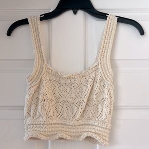 Zara small crochet crop top